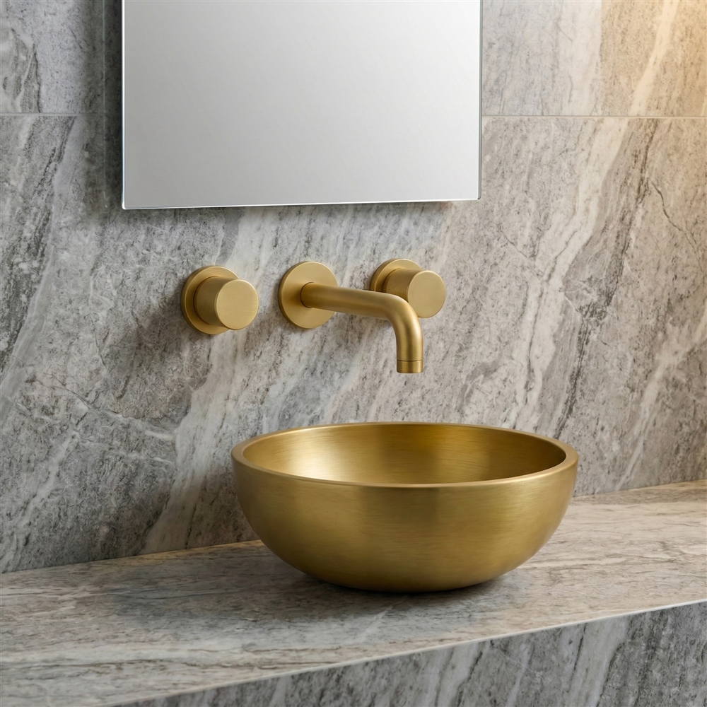 Brushed Gold Dual Handle